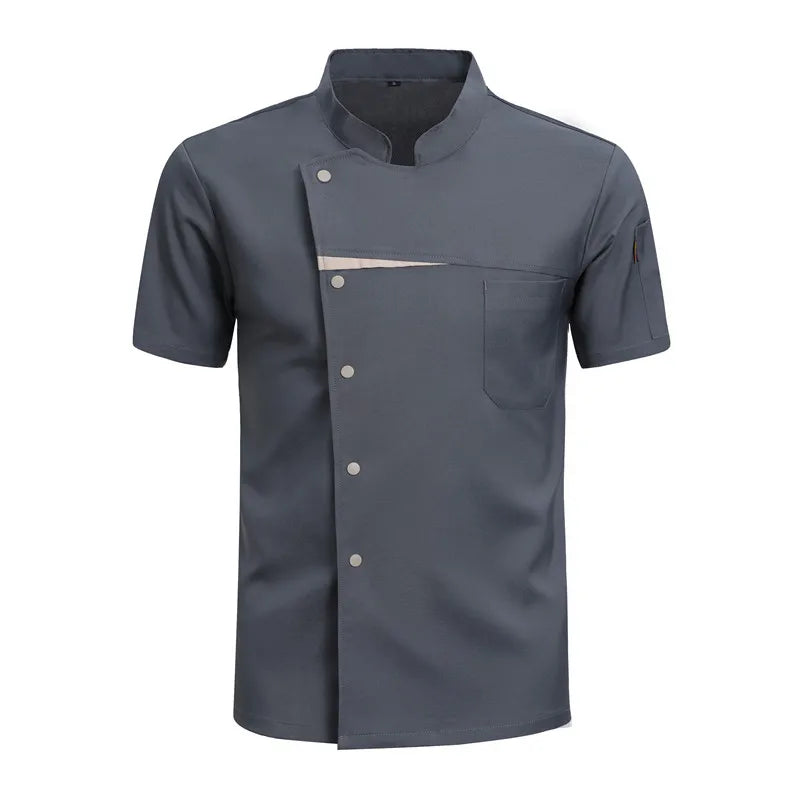 Kitchen Chef Shirts Cook Wear Hotel  Uniform Catering Cooking Clothes Chef Coat Jacket Professional Kitchen Costume Designer