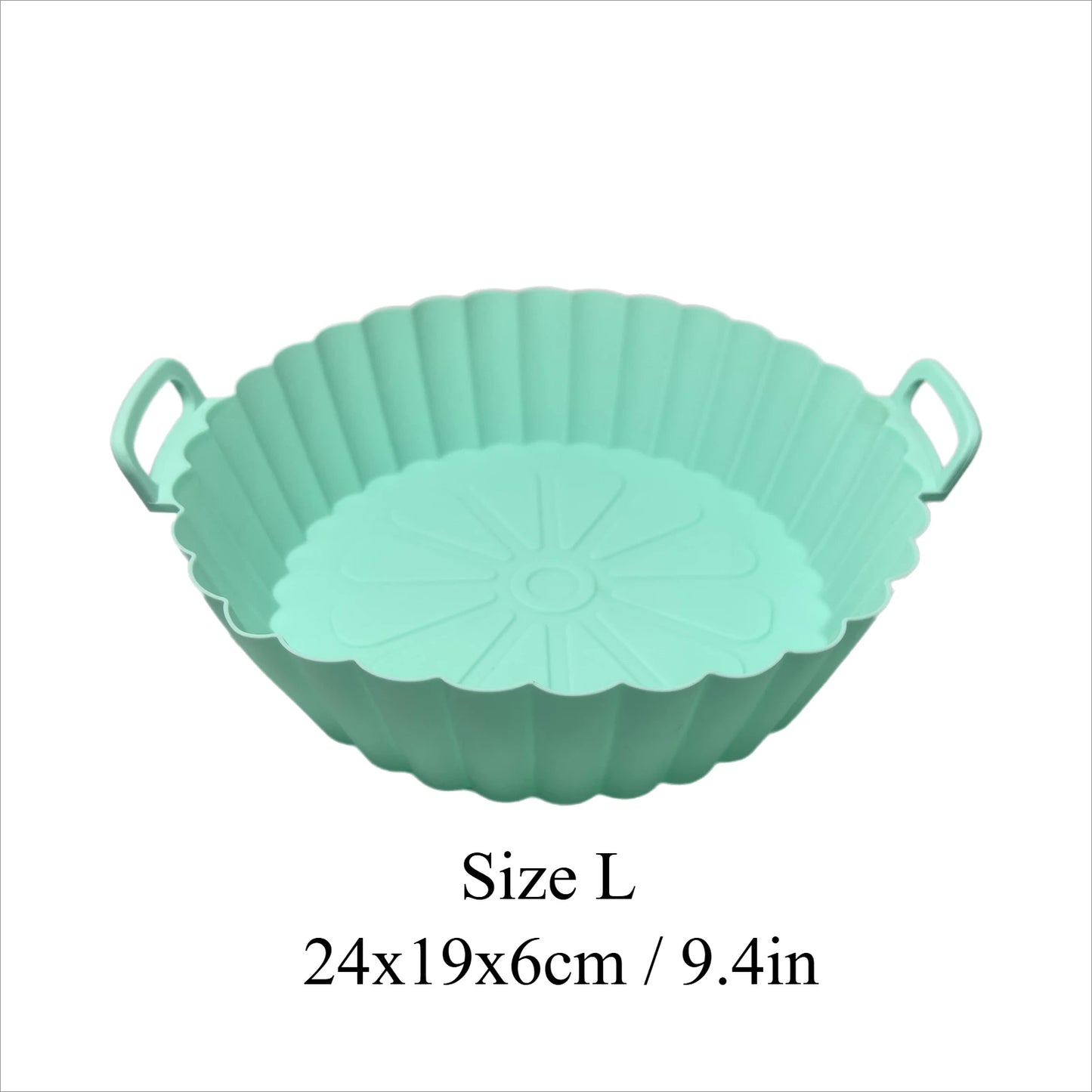 Airfryer Silicone Basket Reusable Baking Tray Silicone Mold for AirFryer Pizza Fried Chicken Basket Air Fryer Liners Accessories