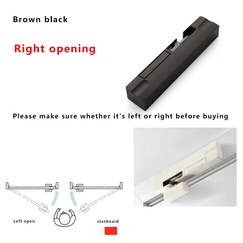 Door Damping Buffer Wooden Door Flat Outward Opening Invisible Door Home Closing Silent Hydraulic Door Closer Anti-pinch