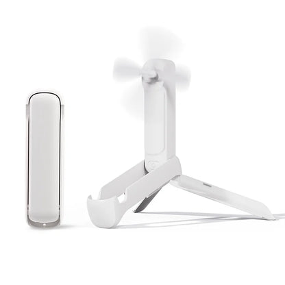 Portable Fan Mini Handheld Fan 3 in 1 Folding Fans 2000mAh USB Rechargeable 3 Speed with Phone Stand and Flashlight for Outdoor