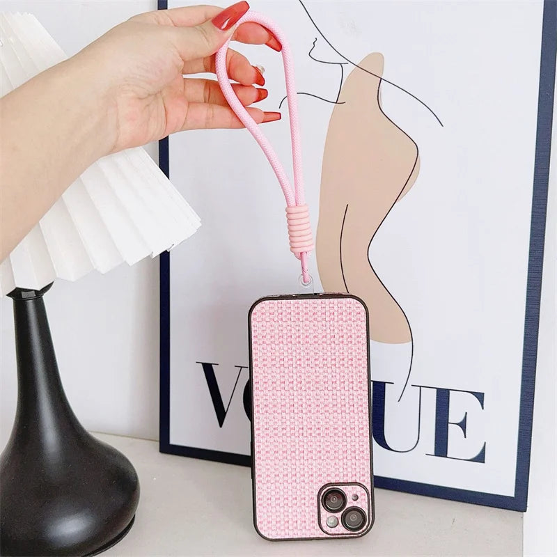 Mobile Phone Lanyard Strap Hanging Chain Ring Cord With Patch Wrist Strap For Cell Phone Case Rope Keychain