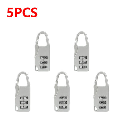 3 Digit Number Combination Pad Lock Padlock Outdoor Waterproof Lock Suitcase Luggage Security Coded Lock Zinc Alloy Code Lock