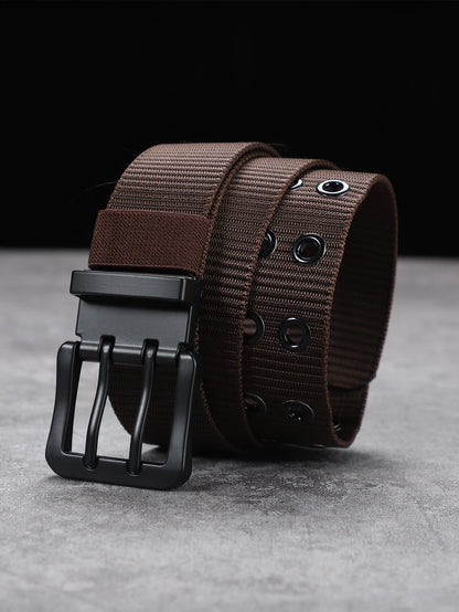 Lengthened needle buckle canvas belt belt man belt simple business students younger belt women with fat cloth belt