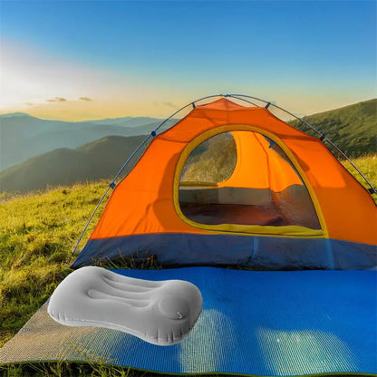 Camping Pillow Inflatable Travel Pillow 1pc Portable Neck Rest Press to Inflate Compact Air Pillow for Beach Office Home Travel