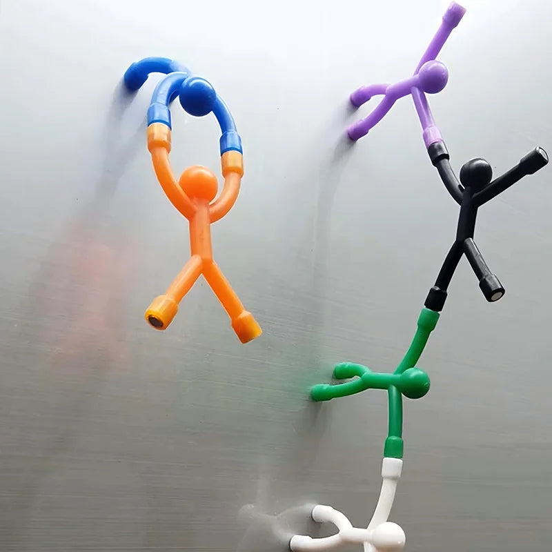 Fridge Magnets Man, Humanoid Magnetic Toys for Fridge Magnetic People Mini Humanoid Colorful Magnetic Toy for Locker Office Home