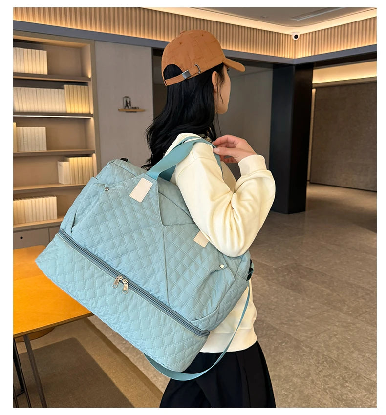 Large Capacity Travel Bags Luggage Organizer Bag Handbag Waterproof Portable Foldable Travel Clothes Storage Bag Shoulder Bags