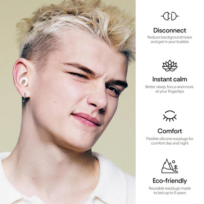 Earplugs-High Fidelity Hearing Protection for Musicians,DJ,Festivals,Concerts&Nightlife–18dB&NRR 7 Noise Reduction Ear Plugs