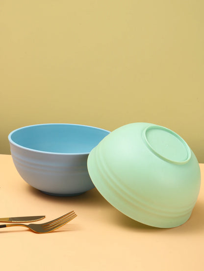 4/8pcs Plastic bowl (reusable) suitable for family kitchen restaurant picnic camping pack food snacks