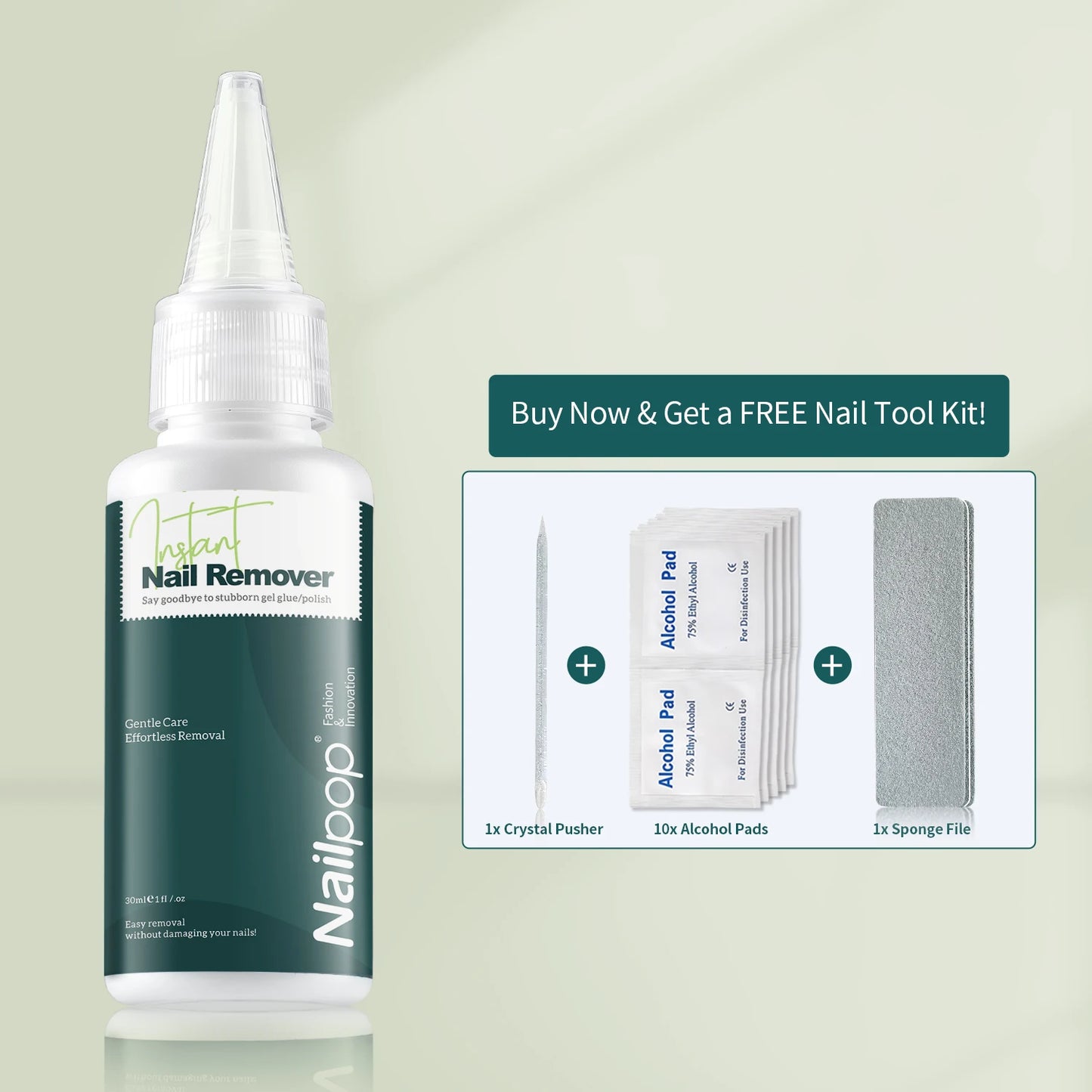 Nailpop Press On Nail Glue Super Strong Long Lasting Fast Drying No UV Lamp Needed Hypoallergenic Gentle Adhesive for Fake Nails