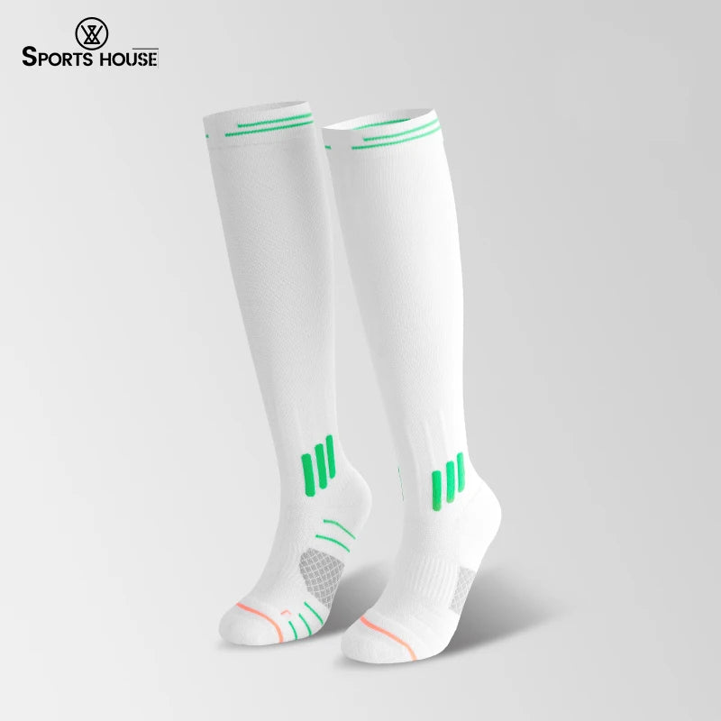 SPORT'S HOUSE Spring and summer long women's pressure socks Towel bottom non-slip high elastic compression sports socks