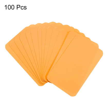 100Pcs 90x54x0.3mm Kraft Paper Card Blank Business Card Message Note Thank You Card Writing Card Label Bookmark Learning Card