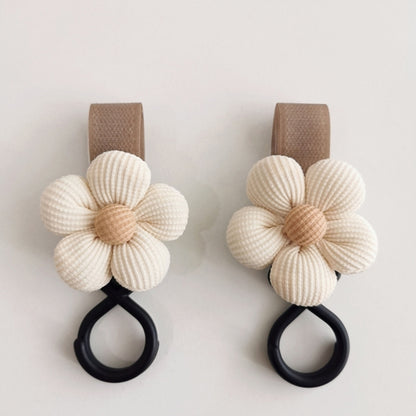 Baby Stroller Hook Sweet Flower Children Cart Umbrella Hanging Bag Storage Loop Hook Infant Supplies Storage Accessories
