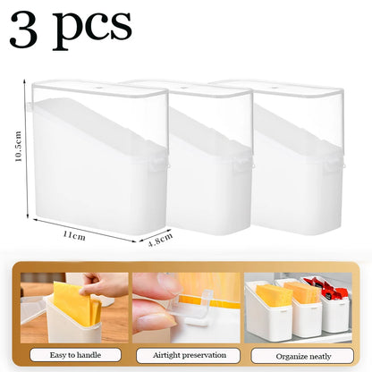 Refrigerator Organizers Case Food Container Cereals Cheese Storage Box Kitchen Fridge Coffee Holder Fresh Vegetable Fruit Basket