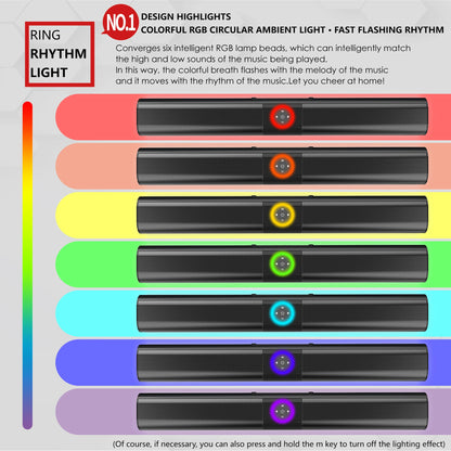 Wireless Soundbar Bluetooth Sound Bar Music System Super Powerful Speaker Wired Surround Stereo Home Theater TV Caixinha De Som