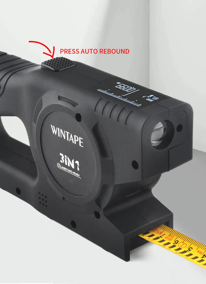 wintape digital display laser distance meter laser tape measure three-in-one intelligent digital measuring ruler