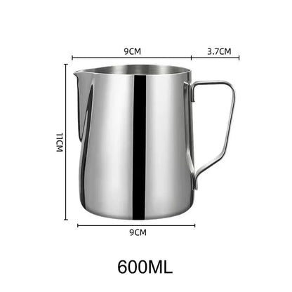 Coffee Milk Frothing Pitcher Jug Stainless Steel With Scale Espresso Steaming Pitchers Professional Milk Foam Jug Barista Craft