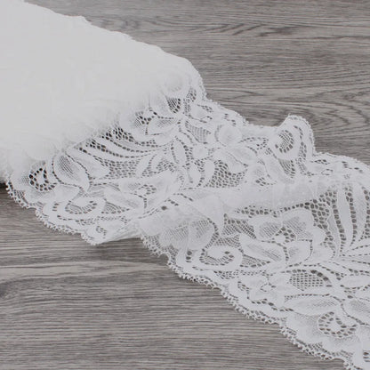 15cm Wide Lace Fabric Elastic Lace Ribbon 1meter DIY Apparel Sewing Handmade Crafts Lace Tape