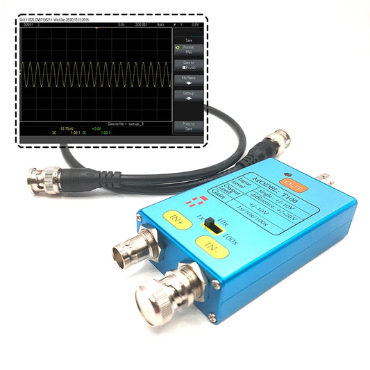 1x 10M Differential Probe Oscilloscope Battery Powered Consumer Electronics Accessories Low Noisefor Maintenance Personnel
