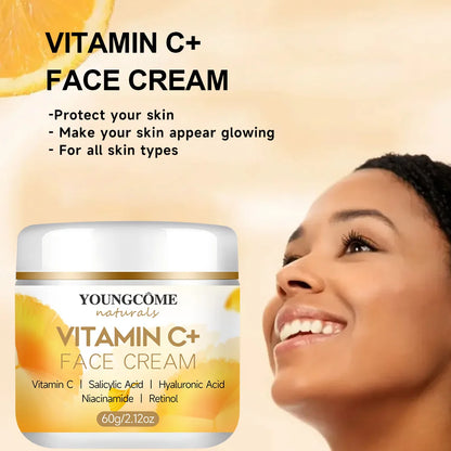 YOUNGCOMEN Vitamin C Face cream Retinol Moisturizing Firming Hyaluronic Lightening Repairing Smooth Skincare Whitening Creams