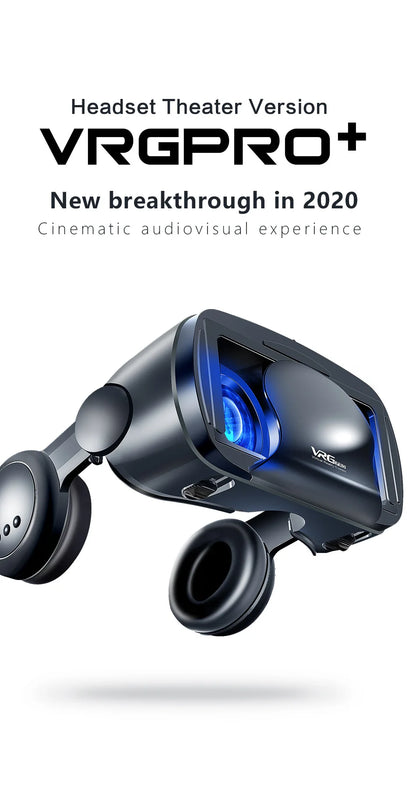 Virtual Reality 3D VR Headset Smart Glasses Helmet for Smartphones Cell Phone Mobile 7 Inches Lenses Binoculars Goggles Devices