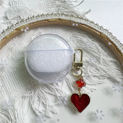 Cute Keyring Case for Lenovo HT38 Protective Cover Wireless Bluetooth Headphone Case for Lenovo HT38 Earbuds Cover