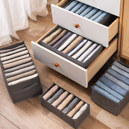 Clothes Organizer Box Panties Socks Storage Boxes Wardrobe Drawers Organizers Pants Clothes Jeans Separator Bra Folding Divider