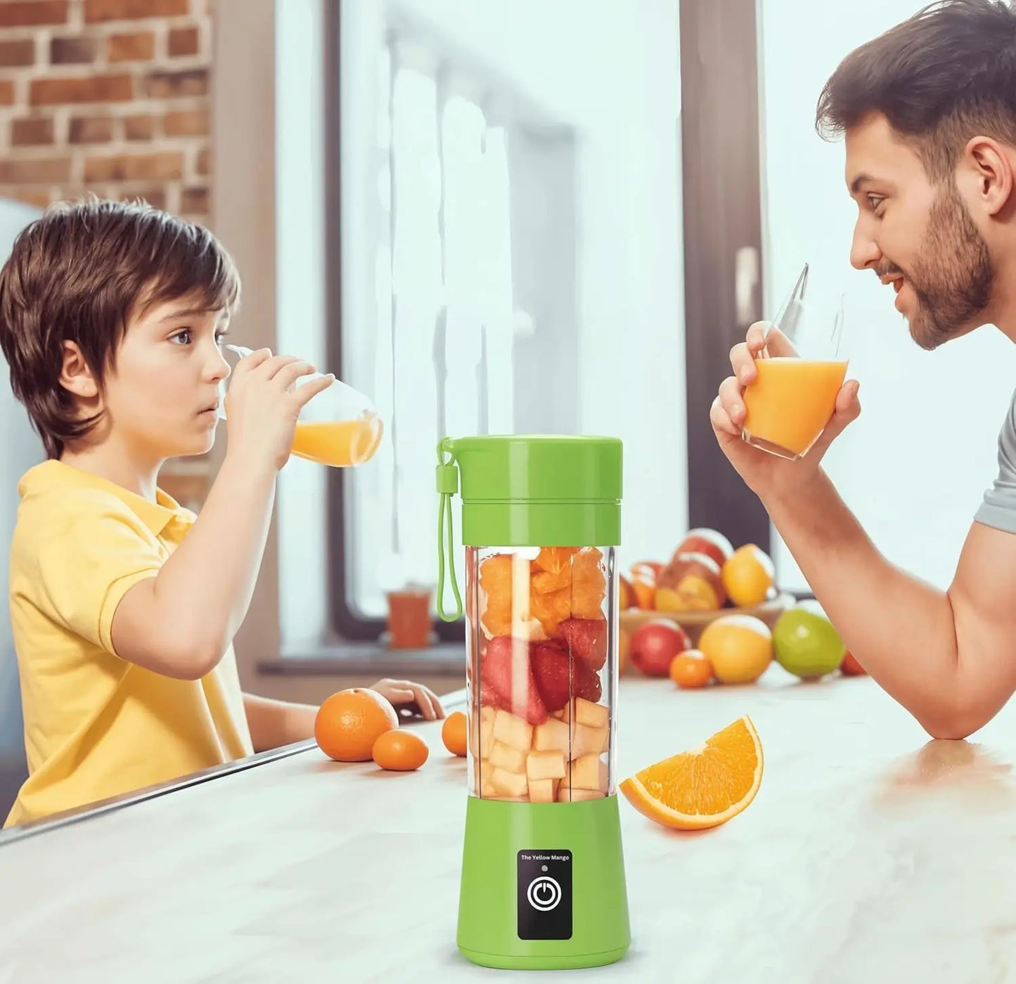 Portable Blender,Mini 6-blade Mixer for Smoothie,Milkshake, Juice, Mobile Hand juicer With USB Rechargeable For Travel, Office