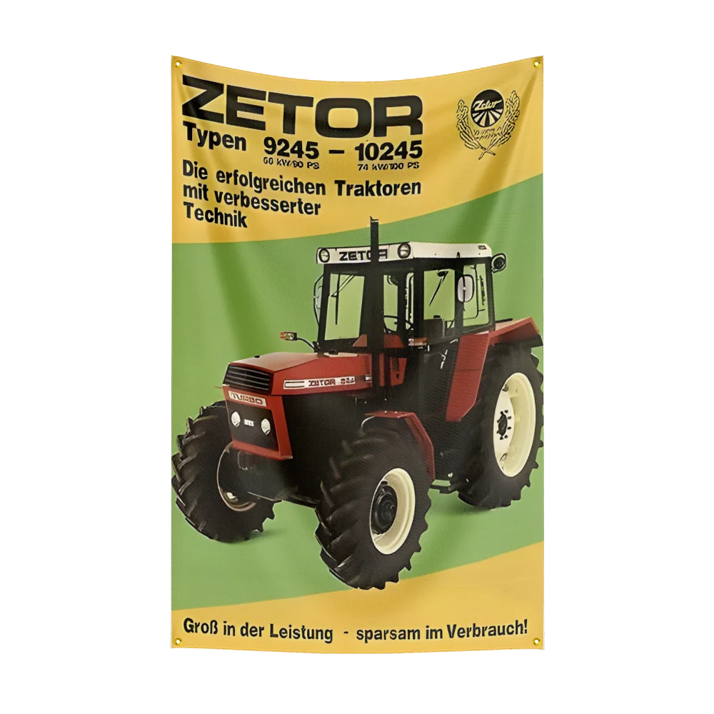 90x150CM TRACTORS-Z-ZETORs a.s. Agriculture Flag Polyester Printed Excavator Banner For Decor