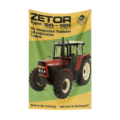 90x150CM TRACTORS-Z-ZETORs a.s. Agriculture Flag Polyester Printed Excavator Banner For Decor