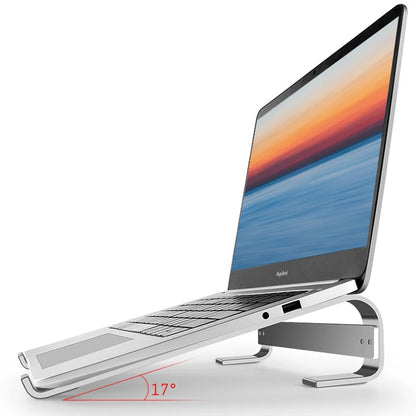 Desk Laptop Stand Aluminum Alloy Laptop Riser Ergonomic Ventilated Support Notebook Bracket for 10-18inch Laptop