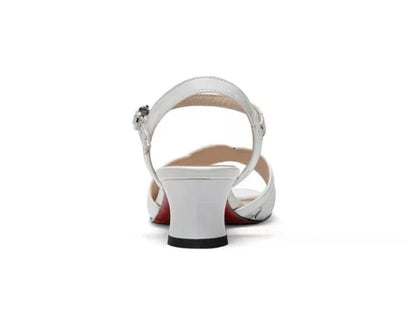 Korea Chunky Woman Shoes Thick Heel Sandals for Women Daily Block Wholesale Chic and Elegant Anti Slip Hot The Best Footwear