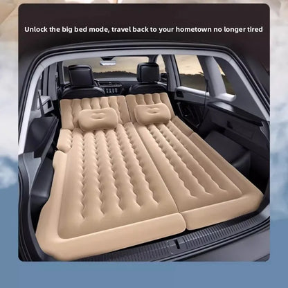 Airbed Household Outdoor Single Double Air Bed Thickened Folding Inflatable Convenient Mattress Sleep Rest for Car SUV Travel