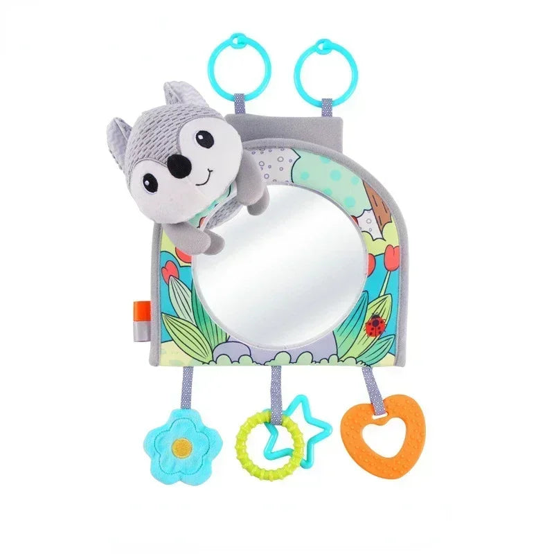 Cartoon View Back Seat Mirror Baby Car Mirror Safety Seat Headrest Rearview Mirror Baby Facing Rear Ward Car Kids Monitor Gifts