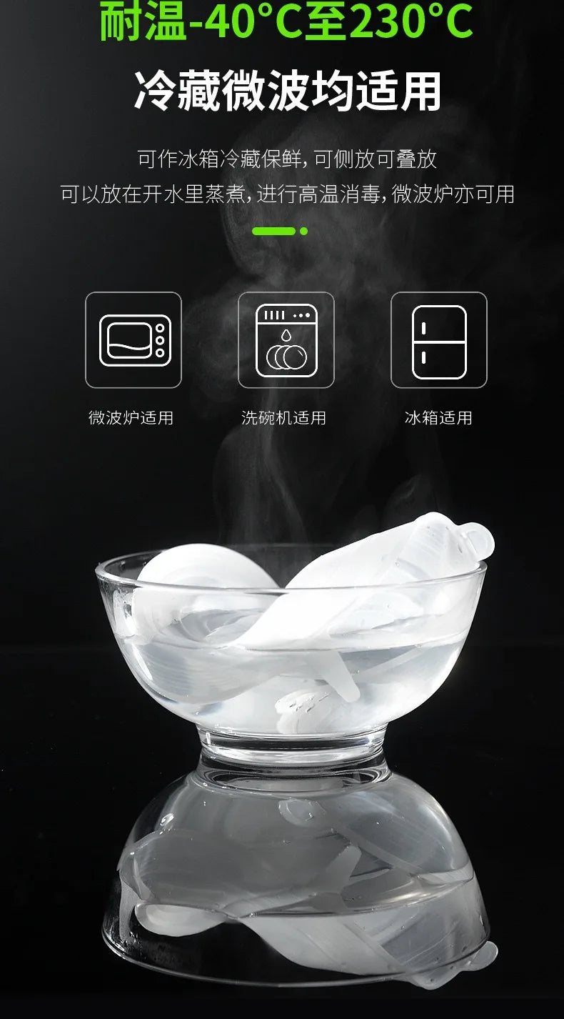 Silicone Cover Stretch Lids Reusable Airtight Food Wrap Covers Keeping Fresh Seal Bowl Stretchy Wrap Cover Kitchen Cookware