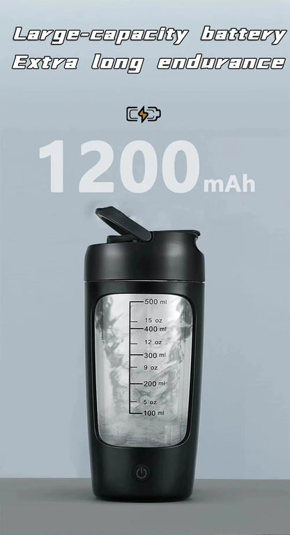 Electric Protein Shaker Bottle Portable 1200mAh Rechargeable Blender Cup Automatic Self Stirring Mug 650ml Mixing Cups for Fitne