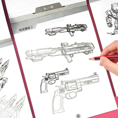 Art Supplies Novice Hand Drawn Tutorial Studying Tracing Line Draft Book Sketch Zero Basic Drawing Copy Book Student