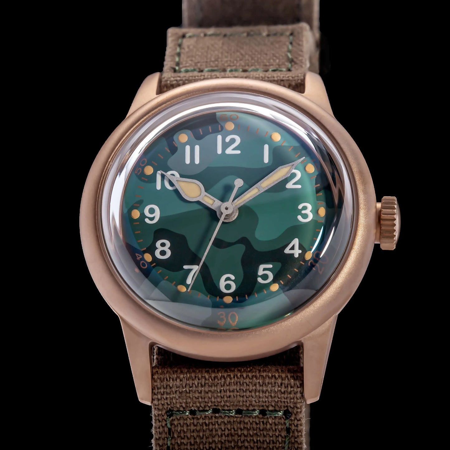 【SHY035】THORN Watch CuSn8 Tin Bronze Watch 36mm Diameter WWII Military Watch Retro Watch Trendy Men's Watch NH35 Movement
