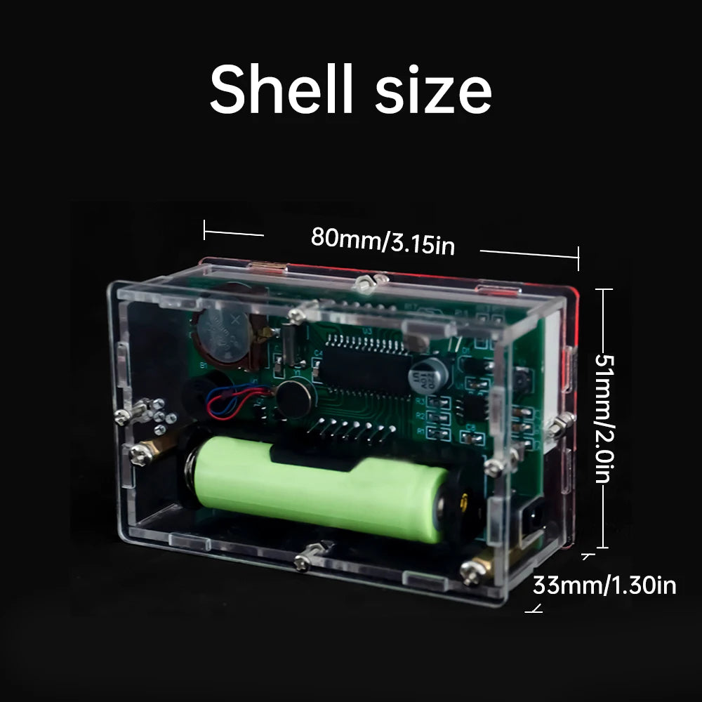 DIY Digital Clock Kit DC 5V Mini Weather Clock Soldering Practice Electronic Multifunctional DIY Alarm Clock Kit