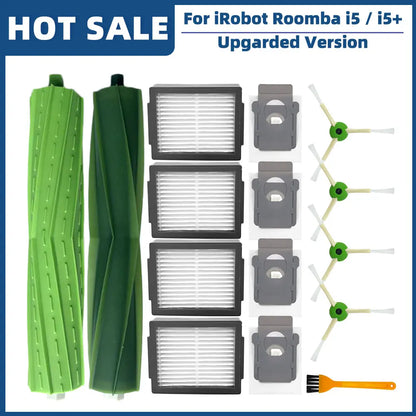 Compatible For iRobot Roomba i5 / i5+ Plus / i5152 Robot Vacuum Spare Parts Accessories Main Side Brush Hepa Filter Dust Bag