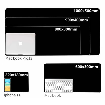 Black Cat and Girl Fast Keyboard pad lock-edge Extended teclado mousepad kawaii Purple Office desktop protection mouse pad XXL