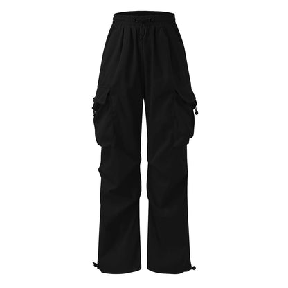 Cargo Pants For Men Baggy Long Pants,Men'S Parachute Cargo Pants Lightweight Pants Drawstring Loose Fit Hiking Casual Pants