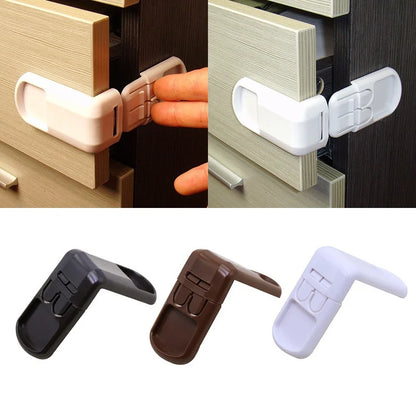 Baby Safety DrawerDouble snap multifunction Lock Anti-Pinching Hand Cabinet Lock Baby Safety Protection From Children Security