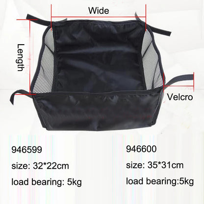 Portable Baby Stroller Basket Newborn Stroller Hanging Basket Infant Stroller Accessories Pram Bottom Basket Organizer Bag