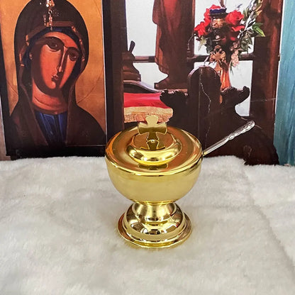 Mass Supplies Holy Water Cups Gold-plated Worship Supplies Church Decorations Church Memorabilia Religious Memorabilia