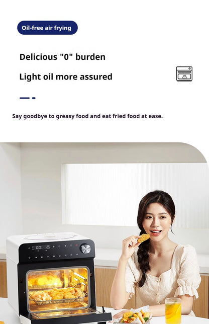 High-end smart air fryer, baking and frying dual-purpose, fully automatic and efficient touch-screen air steam oven for commerci