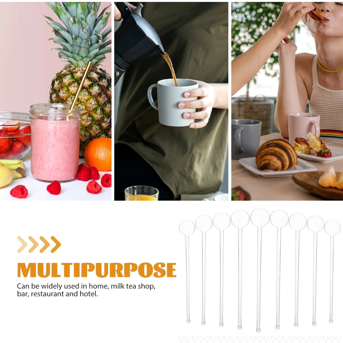 80 Pcs Stirring Rod Muddler Stick Cocktails Beverage Agitator Drink Stirrer Mudler Stirrers Coffee Sticks Swizzle for Bar