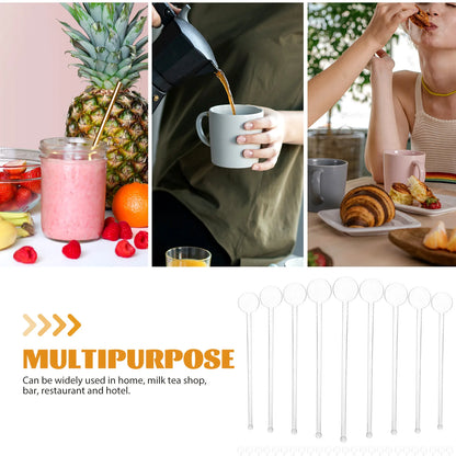 80 Pcs Stirring Rod Muddler Stick Cocktails Beverage Agitator Drink Stirrer Mudler Stirrers Coffee Sticks Swizzle for Bar