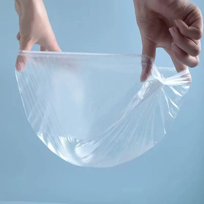 Women's Disposable Shower Cap, Plastic Waterproof Head Cover, Pink Spa Salon, Hotel Hair Dye, Elastic Hair Cap, 100 Pieces/set