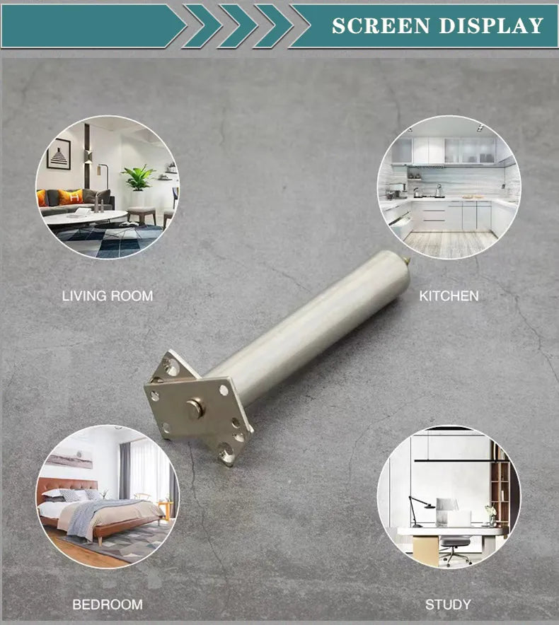 Invisible Door Closers Home Door Wooden Door Automatic Closers Hidden Lightweight Door Spring Adjustable Hinge Closers Hardware