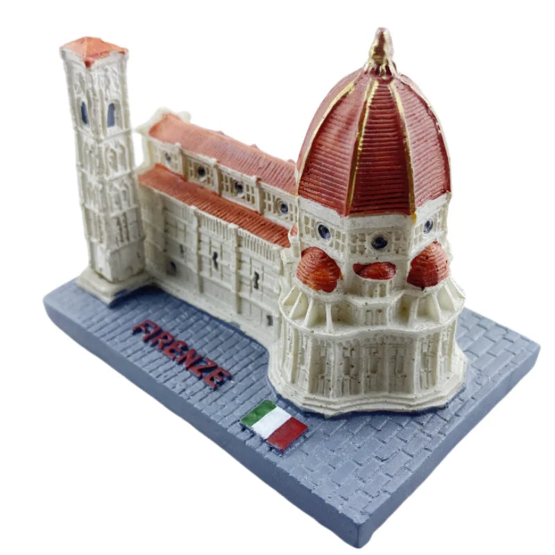 Florence Cathedral Italy Resin Handicraft Souvenirs Desktop Ornament Indoor Table Buildings Home Decoration Collection Gift